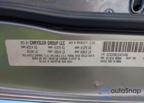 2014 Dodge Charger Se z USA, uszkodzony, nr VIN 2C3CDXBG1EH215432